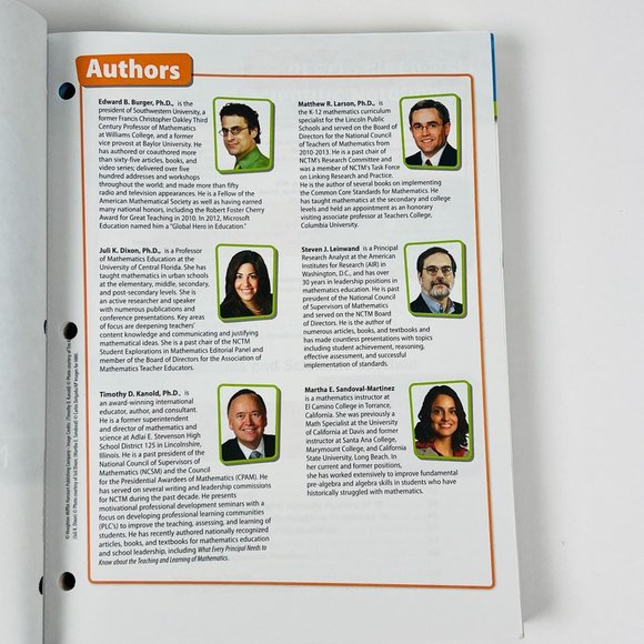 HMH 2014 Go Math Middle School Grade 8 Workbook Teaching Book Homeschooling - Picture 3 of 6